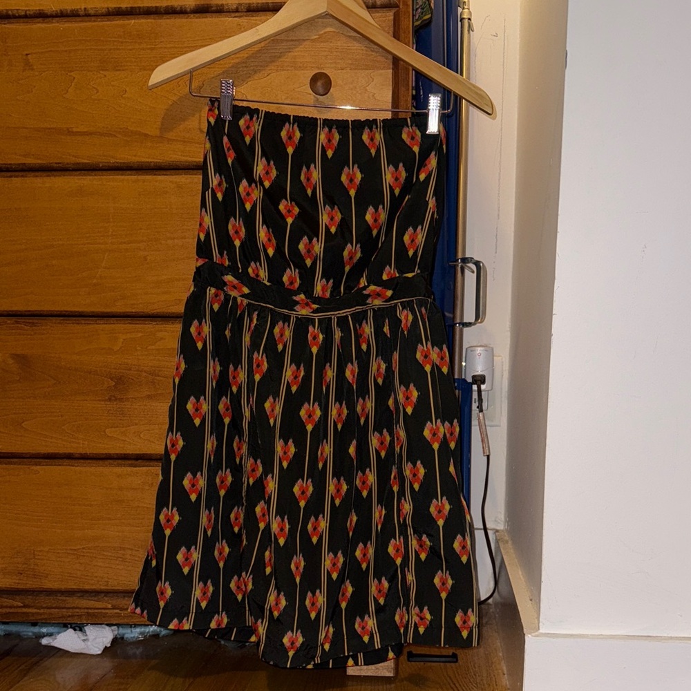 Black and Red Patterned Women's dress